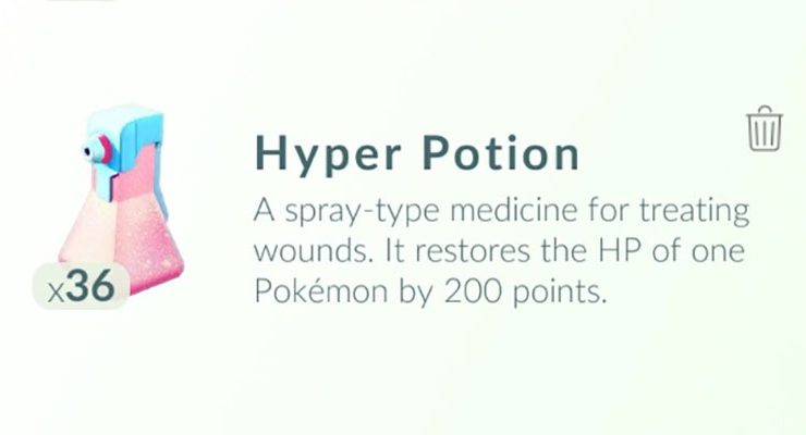 pokemon go hyper potion